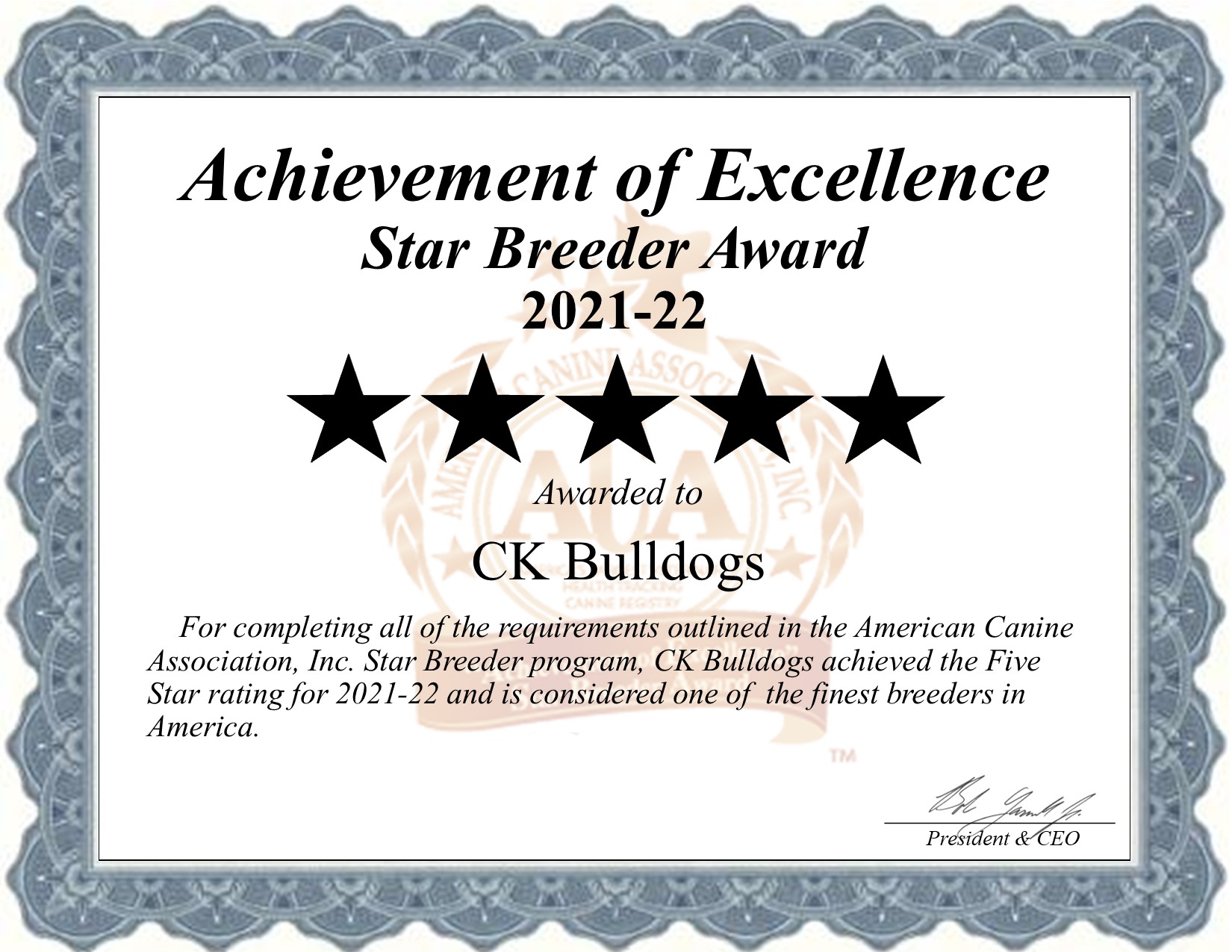CK Bulldogs, Kennels, dog, breeder, star, certificate, CK Bulldogs-Kennels, Harrisburg, SD, South Dakota, puppy, dog, kennels, mill, puppymill, usda, 5-star, aca, ica, registered, Bulldogs